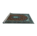 Sideview of Machine Washable Persian Light Blue Traditional Rug, wshtr3320lblu