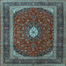 Square Persian Light Blue Traditional Rug, tr3320lblu