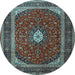 Round Persian Light Blue Traditional Rug, tr3320lblu