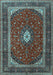 Machine Washable Persian Light Blue Traditional Rug, wshtr3320lblu