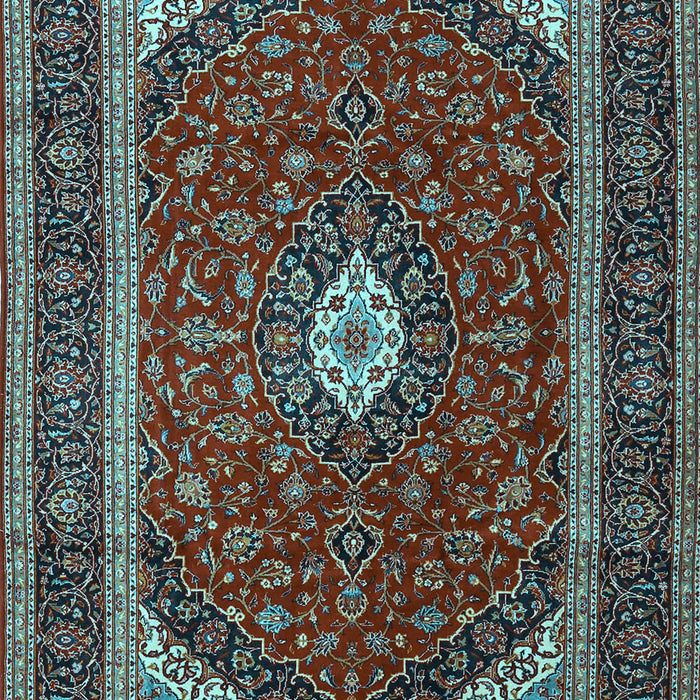 Machine Washable Persian Light Blue Traditional Rug, wshtr3320lblu