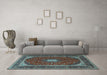 Machine Washable Persian Light Blue Traditional Rug in a Living Room, wshtr3320lblu