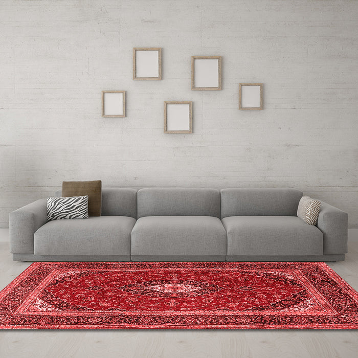 Traditional Red Washable Rugs