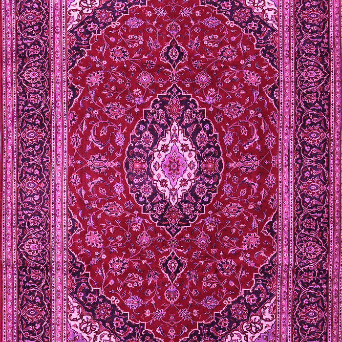 Machine Washable Persian Pink Traditional Rug, wshtr3320pnk