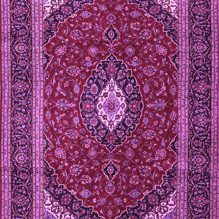 Machine Washable Persian Purple Traditional Area Rugs, wshtr3320pur