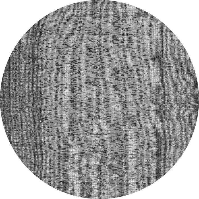 Machine Washable Persian Gray Traditional Rug, wshtr3321gry