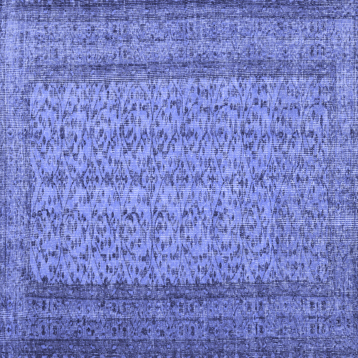 Square Persian Blue Traditional Rug, tr3321blu