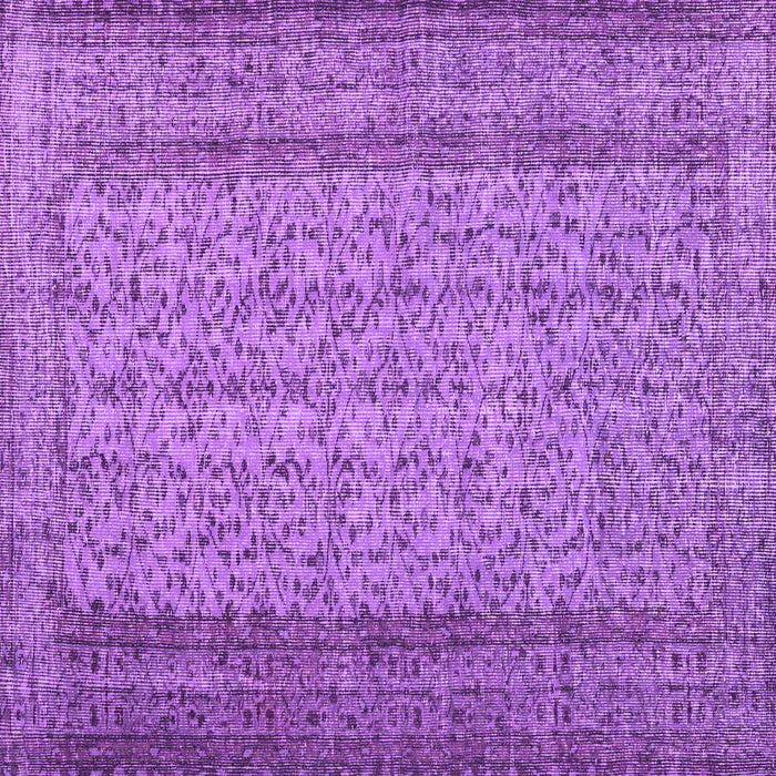 Square Persian Purple Traditional Rug, tr3321pur