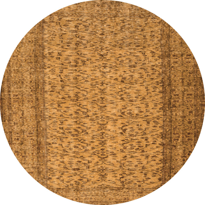 Machine Washable Persian Orange Traditional Area Rugs, wshtr3321org