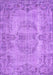 Machine Washable Persian Purple Traditional Area Rugs, wshtr3322pur