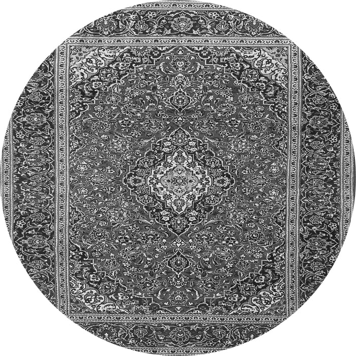 Square Medallion Gray Traditional Rug, tr3323gry