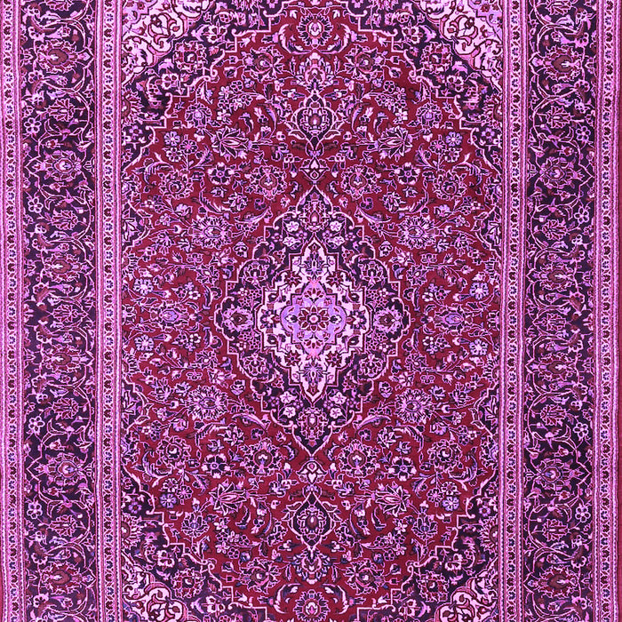 Machine Washable Medallion Purple Traditional Area Rugs, wshtr3323pur