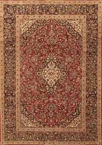 Medallion Brown Traditional Rug, tr3323brn