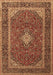 Medallion Brown Traditional Rug, tr3323brn