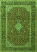 Medallion Green Traditional Rug, tr3323grn