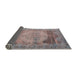 Sideview of Traditional Mauve Taupe Purple Persian Rug, tr3324