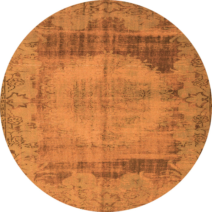Machine Washable Persian Orange Traditional Area Rugs, wshtr3324org