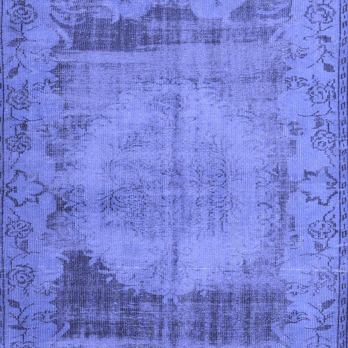 Machine Washable Persian Blue Traditional Rug, wshtr3324blu