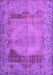 Machine Washable Persian Purple Traditional Area Rugs, wshtr3324pur