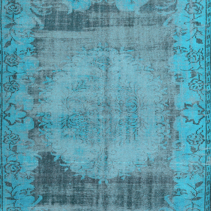 Machine Washable Persian Light Blue Traditional Rug, wshtr3324lblu