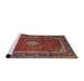 Sideview of Machine Washable Traditional Orange Salmon Pink Rug, wshtr3325