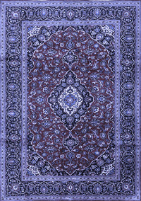 Medallion Blue Traditional Rug, tr3325blu