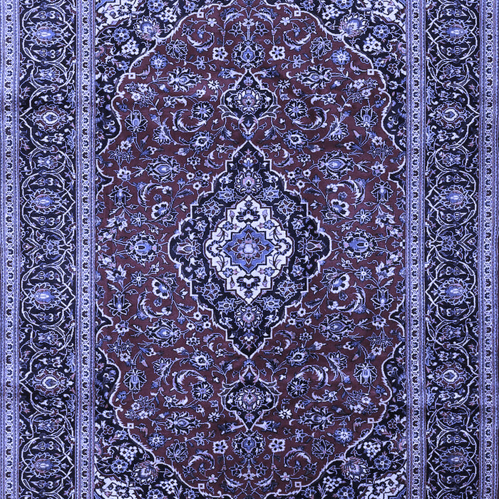 Medallion Blue Traditional Rug, tr3325blu