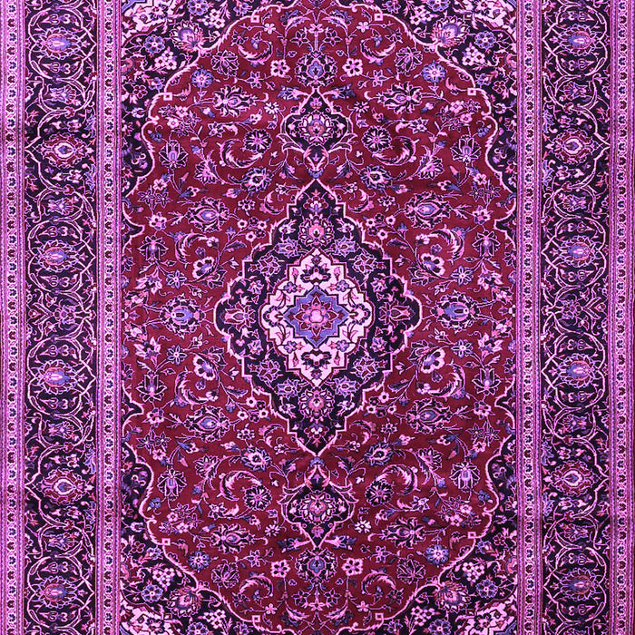 Machine Washable Medallion Purple Traditional Area Rugs, wshtr3325pur