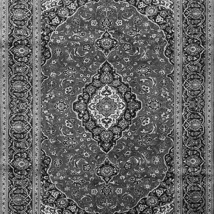 Serging Thickness of Machine Washable Medallion Gray Traditional Rug, wshtr3325gry