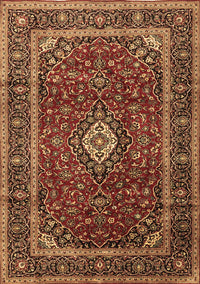 Medallion Brown Traditional Rug, tr3325brn