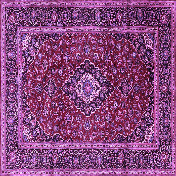 Square Medallion Purple Traditional Rug, tr3325pur