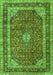 Medallion Green Traditional Rug, tr3326grn