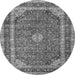 Square Medallion Gray Traditional Rug, tr3326gry