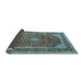 Sideview of Medallion Light Blue Traditional Rug, tr3326lblu