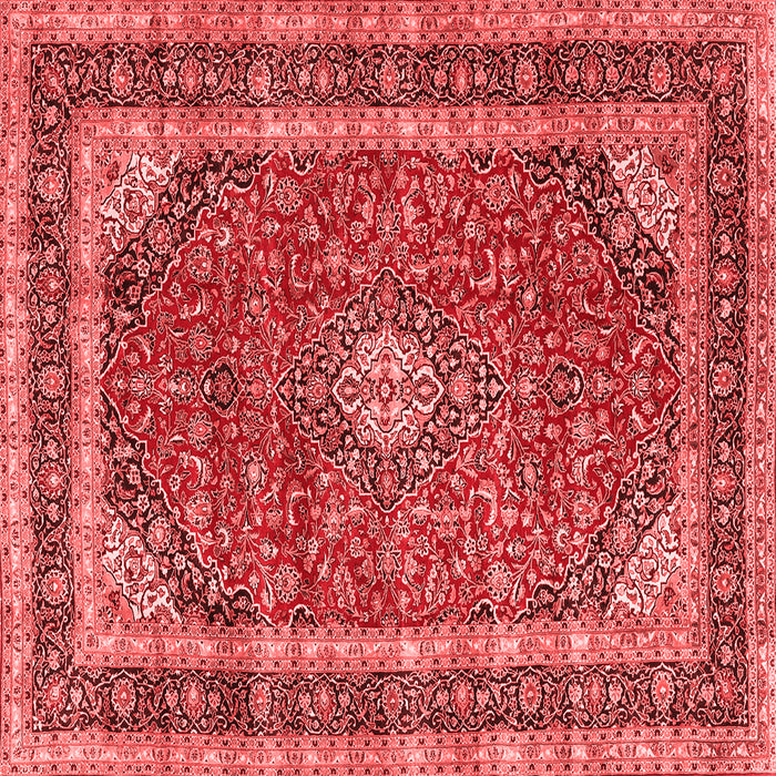 Medallion Red Traditional Rug, tr3326red
