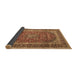 Sideview of Medallion Brown Traditional Rug, tr3327brn