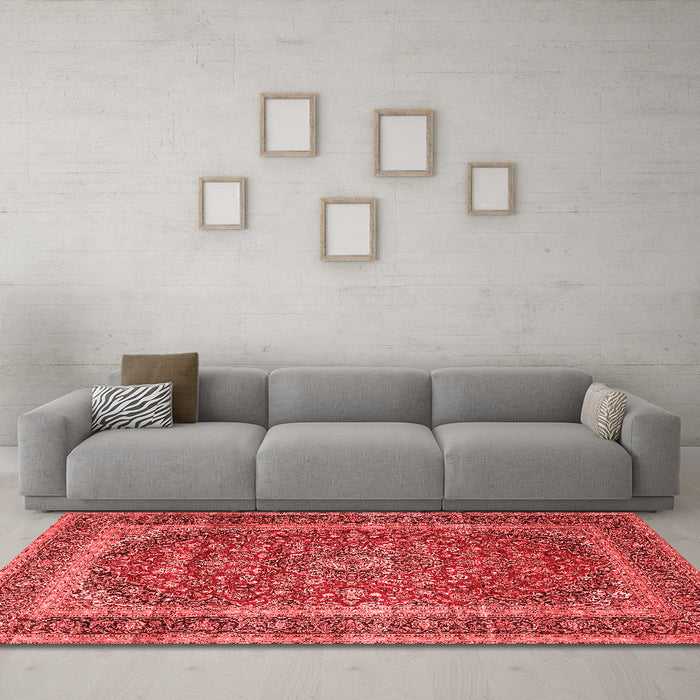Traditional Red Washable Rugs
