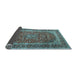 Sideview of Medallion Light Blue Traditional Rug, tr3327lblu