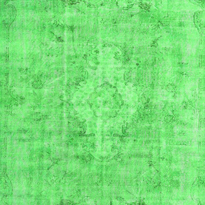 Serging Thickness of Machine Washable Persian Green Traditional Area Rugs, wshtr3328grn
