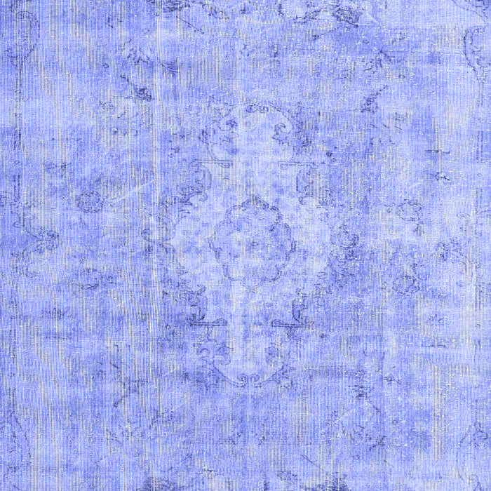 Machine Washable Persian Blue Traditional Rug, wshtr3328blu