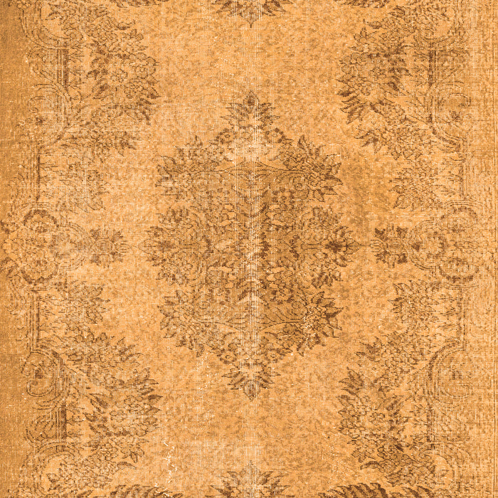 Serging Thickness of Machine Washable Persian Orange Traditional Area Rugs, wshtr3329org