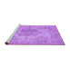 Sideview of Machine Washable Persian Purple Traditional Area Rugs, wshtr3329pur