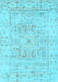 Oriental Light Blue Traditional Rug, tr332lblu