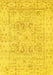 Oriental Yellow Traditional Rug, tr332yw