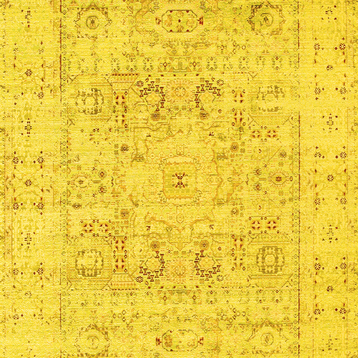 Oriental Yellow Traditional Rug, tr332yw