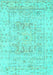 Oriental Turquoise Traditional Rug, tr332turq