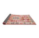 Sideview of Traditional Deep Peach Orange Persian Rug, tr333