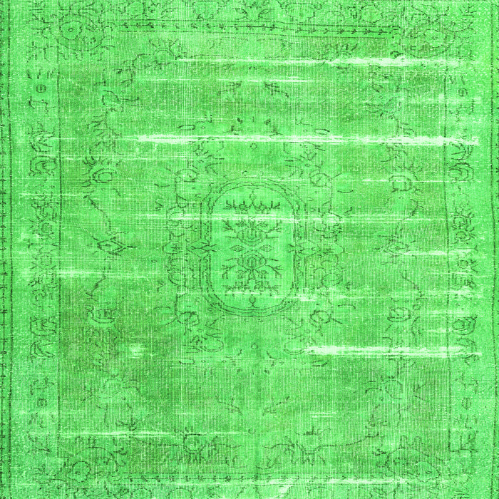 Serging Thickness of Persian Green Traditional Rug, tr3330grn