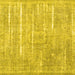 Square Persian Yellow Traditional Rug, tr3330yw