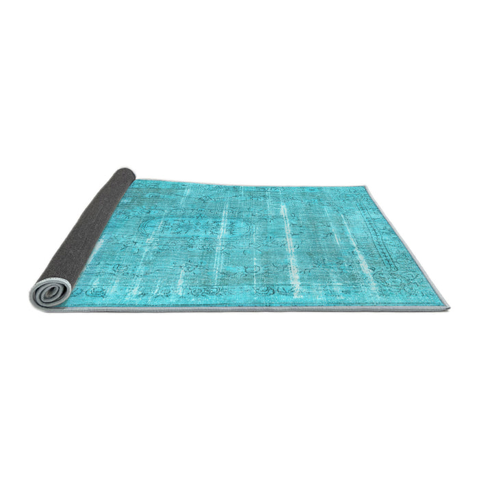 Sideview of Persian Light Blue Traditional Rug, tr3330lblu